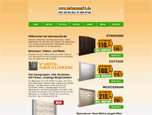 Tablet Screenshot of betonzaun24.de